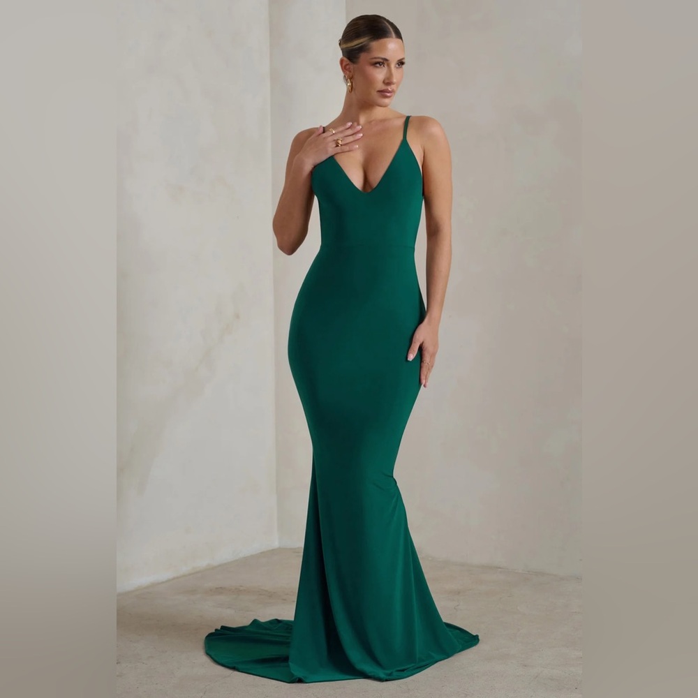 Club L London Maxi Fishtail Dress